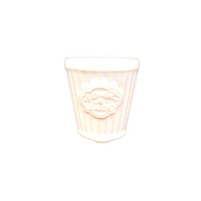 Cachepot Flowers Craquelado Micro - Branco