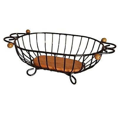 Fruteira em Ferro Rústica - Oval