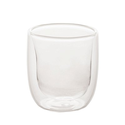 Copo de Parede Dupla de Vidro 100ml - Wolff