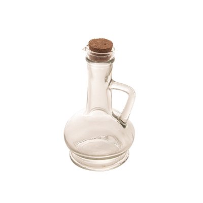 Galheteiro de Vidro com Tampa de Rolha 230ml