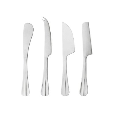 Conjunto de 4 Facas Para Queijo Positano Prata