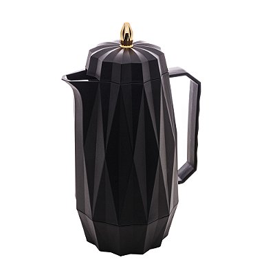 Garrafa Térmica Diamond 1 Litro Preta - Lyor