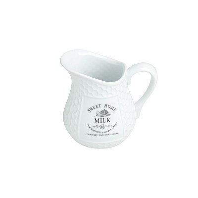 Leiteira de Cerâmica Branca Sweet Home 520ml