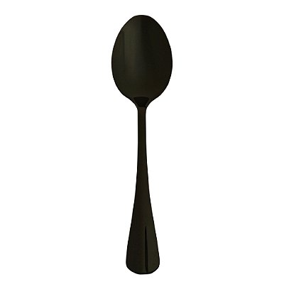 Colher de Mesa de Aço Inox Positano Preto 18cm