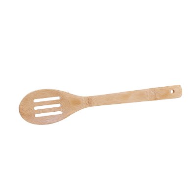 Colher de Bambu Vazada Para Servir 30cm
