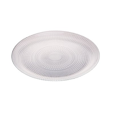Prato Raso de Vidro Oriental 27cm