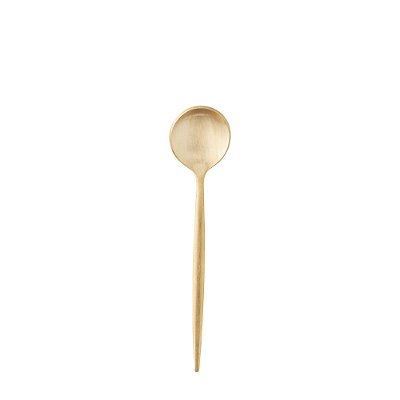 Colher para Sobremesa em Aço Inox Opera 13cm - Champanhe Dourado