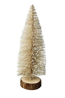 Árvore de Natal Festão Glitter Decor Rose Gold 27cm
