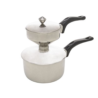 Cuscuzeira Individual De Aço Inox Com Cabo