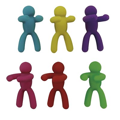 Jogo Marcador De Copos E Taças Fun 6 Peças Em Silicone
