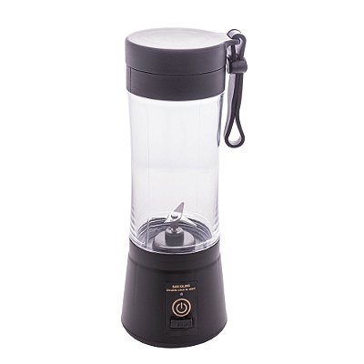 Mixer De Acrílico Portátil Recarregável USB Preto 8,5x22,5cm