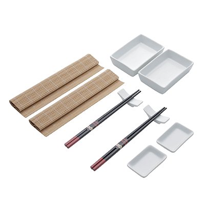 Conjunto De 10 Peças Para Sushi De Bambu Kyoto