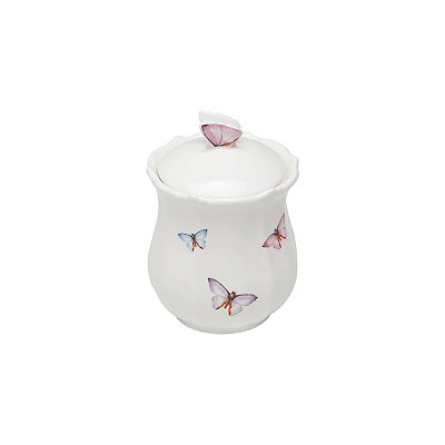 Pote de Porcelana com Tampa Borboletas 660ml