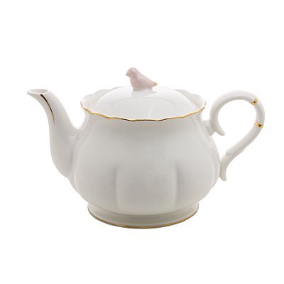 Bule De Porcelana com Tampa Birds 1 Litro