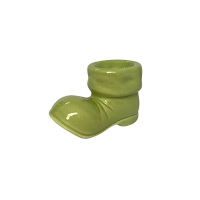 Castiçal Botinha de Natal - Verde
