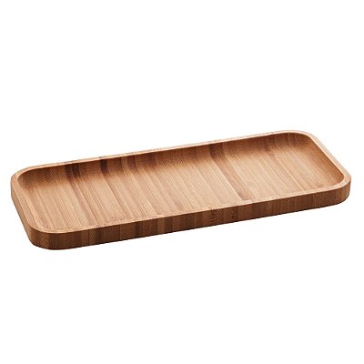 Bandeja Petisqueira Retangular De Bambu Hire 28x11x1,5cm