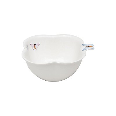 Bowl Saladeira Em Porcelana De Borboletas 23x10cm