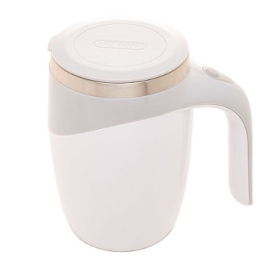 Caneca Térmica Mixer de Aço Inox com Tampa 380ml Branca