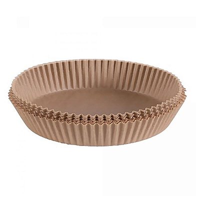 Conjunto de 50 Formas de Papel Descartável para Air Fryer 16x20x4,5cm