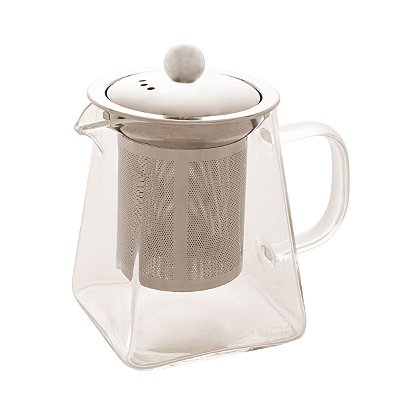 Chaleira de Vidro Borossilicato com Infusor em Inox 550ml - Lyor