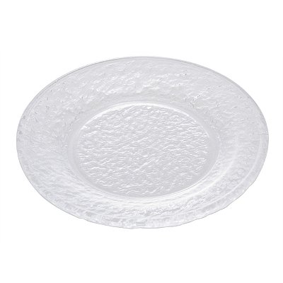 Prato de Sobremesa de Cristal Martelado Petra 20cm