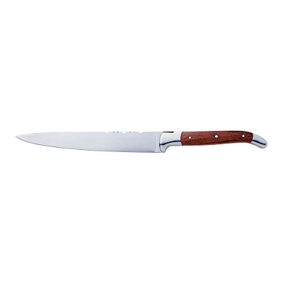 Faca Do Chef Laguiole Cabo Em Madeira Aço Inox 34cm - Wolff