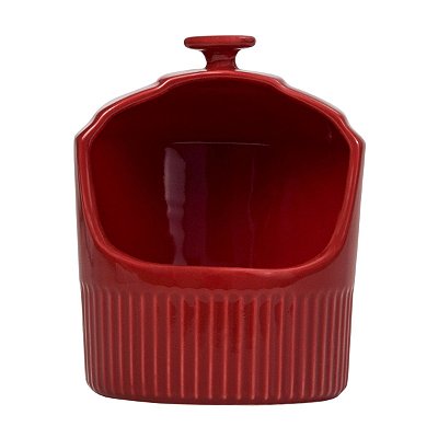Saleiro de Porcelana Assar e Servir Vermelho