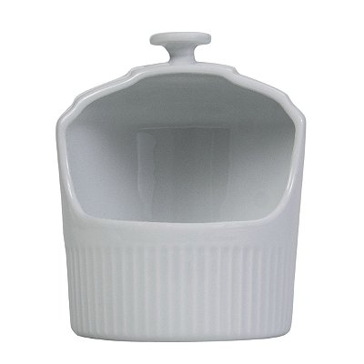 Saleiro de Porcelana Assar e Servir Branco