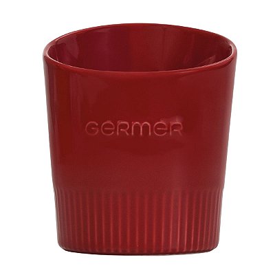 Porta Utensílios de Porcelana Assar e Servir Vermelho