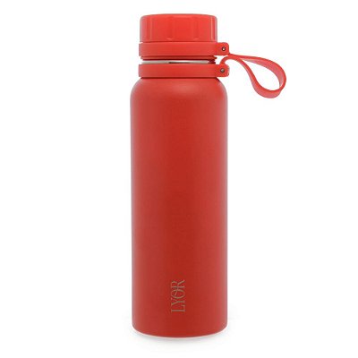 Garrafa Térmica De Aço Inox Explorer 650ml Vermelha