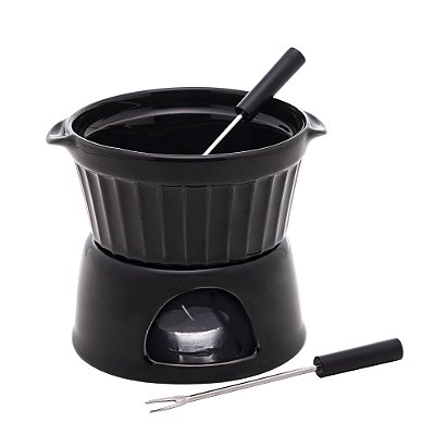 Aparelho De Fondue Em Porcelana 4 Peças Classic Lyor Pt 400m
