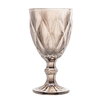 Taça de Vidro Diamond 325ml - Cinza Metalizado