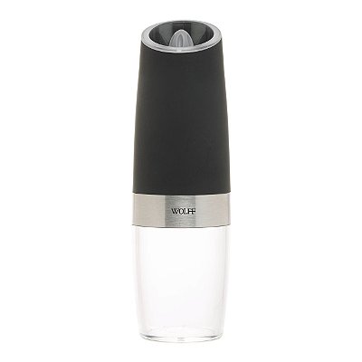 Moedor Automático Temperos Pimenta Em Aço Inox 20cm Wolff