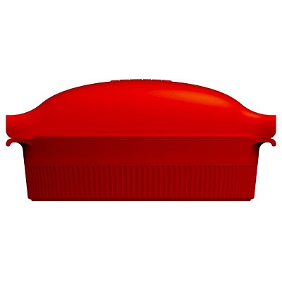 Travessa Assadeira Roaster com Tampa em Porcelana Germer Vermelho
