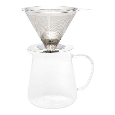 Cafeteira De Vidro Com Filtro De Inox E Alça Wolff 750ml