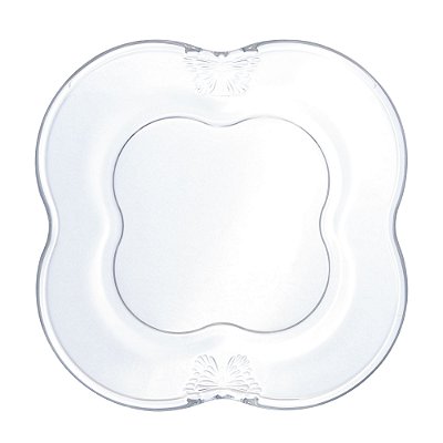 Prato de Sobremesa Em Vidro Butterfly 17cm