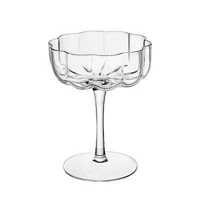 Taça Coupe de Vidro Flor Lotus 160ml Drink Martini