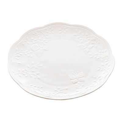 Prato Raso Porcelana New Bone Butterfly 26,5x27x2,5cm