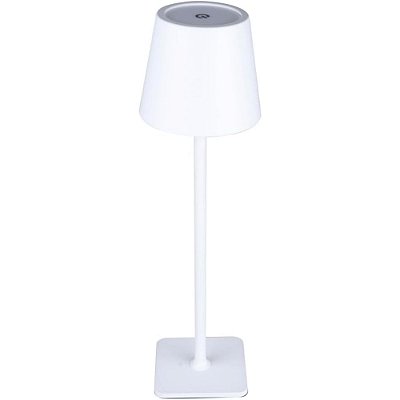 Luminária Abajur Metal 3 Tons Cor USB Elegance 9,5x38cm Mesa