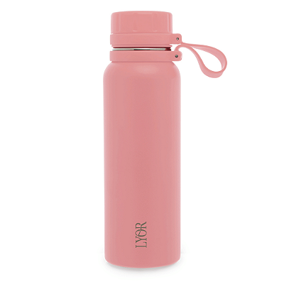 Garrafa Térmica De Aço Inox Explorer 650ml Rosa