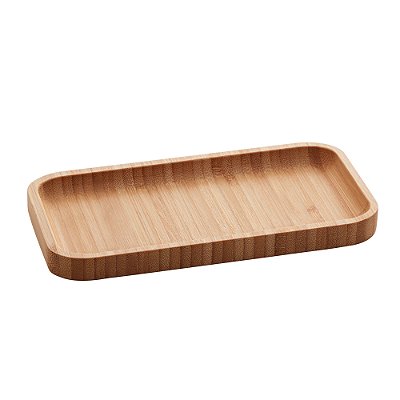 Bandeja Petisqueira Retangular De Bambu Hire  20x10x1,5cm