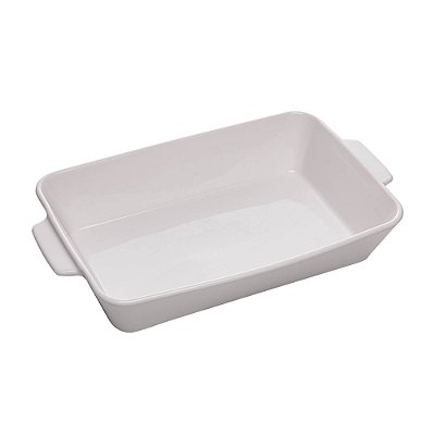 Kit 3 Refratários Porcelana Com Alça Basic 35x22 28x17 24x15
