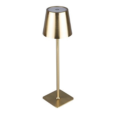 Luminária Mesa Led 3 Cores 9,5x38cm USB Elegance Metal Touch