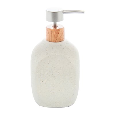 Porta Sabonete Liquido Cerâmica Granilite 430ml Dispenser