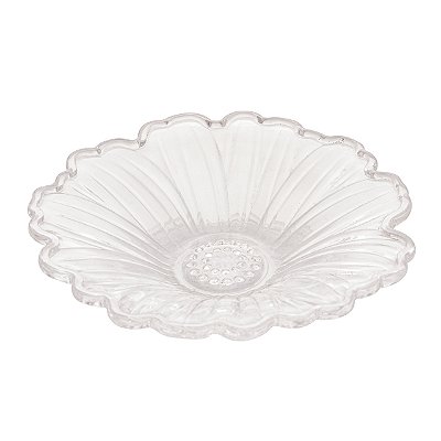 Mini Travessa Petisqueira De Vidro Margarida 13cm Lyor