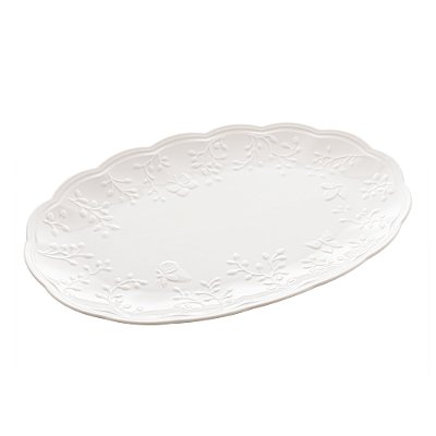 Travessa De Porcelana 36,5cm Petisqueira New Bone Butterfly