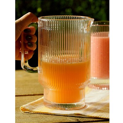 Jarra De Água Suco Em Cristal De Chumbo 900ml Lines De Mesa