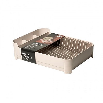 Escorredor Fly 12 Pratos Copos Talher 40x30cm Slim Bancada