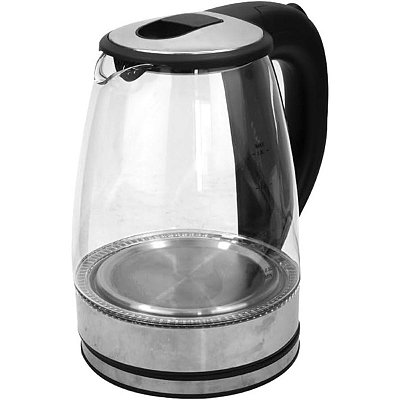 Chaleira Elétrica 1.8L Vidro e Inox 220V 1500W Bico Dosador