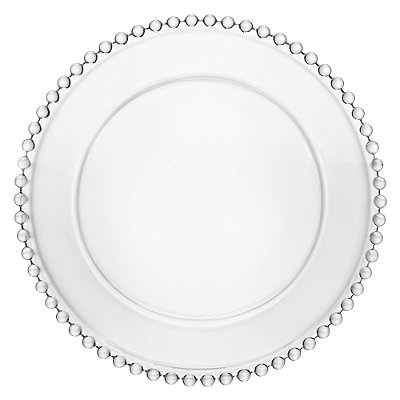 Prato de Sobremesa de Cristal Pearl 20cm